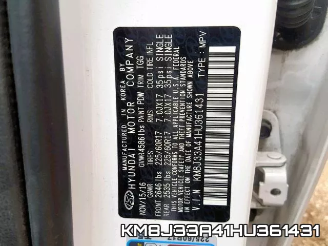 KM8J33A41HU361431 фото 2