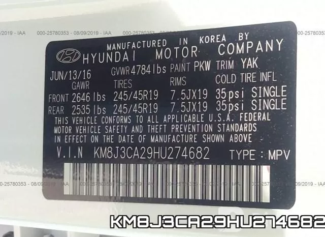 KM8J3CA29HU274682 фото 10