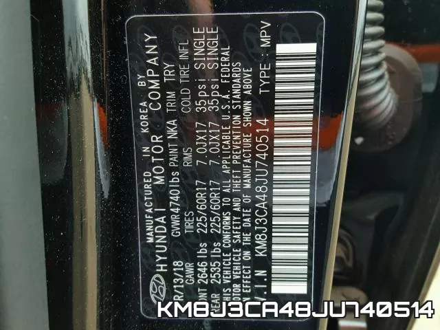KM8J3CA48JU740514 фото 2
