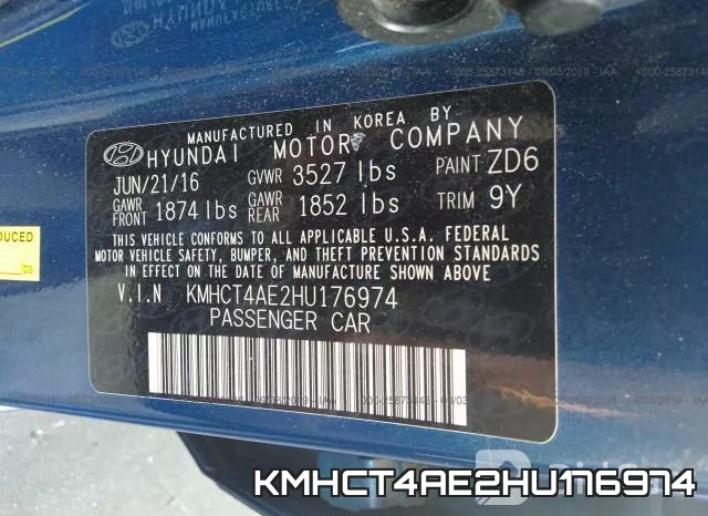 KMHCT4AE2HU176974 фото 10