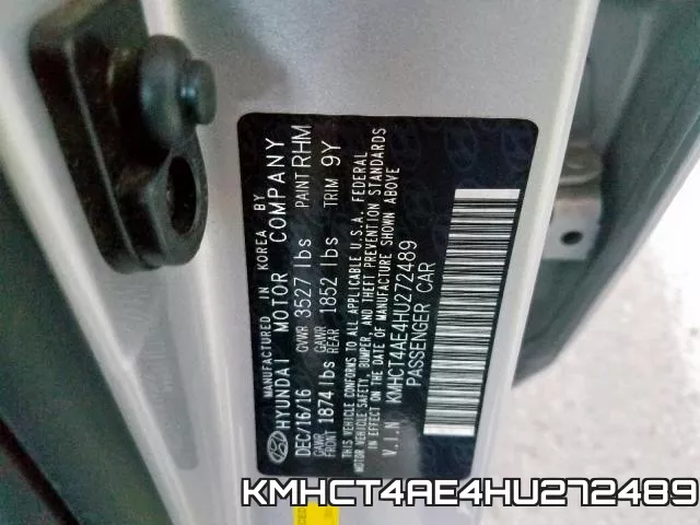 KMHCT4AE4HU272489 фото 2