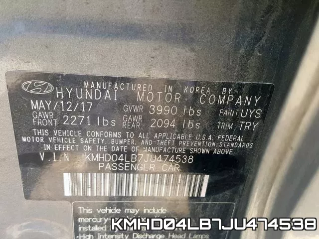 KMHD04LB7JU474538 фото 2