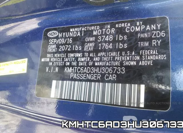 KMHTC6AD3HU306733 фото 10