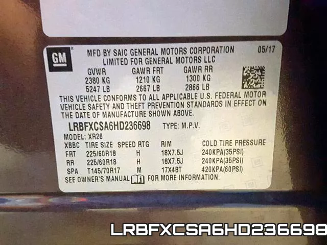 LRBFXCSA6HD236698 фото 2