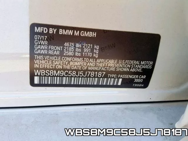 WBS8M9C58J5J78187 фото 2