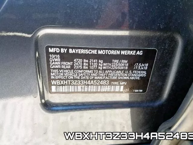 WBXHT3Z33H4A52483 фото 2