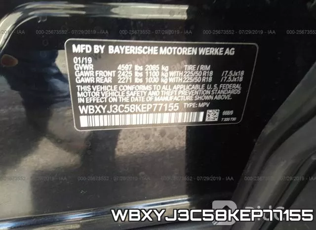 WBXYJ3C58KEP77155 фото 10