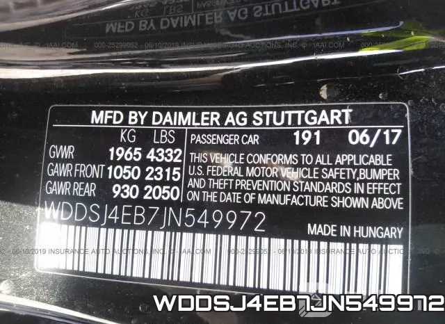 WDDSJ4EB7JN549972 фото 10