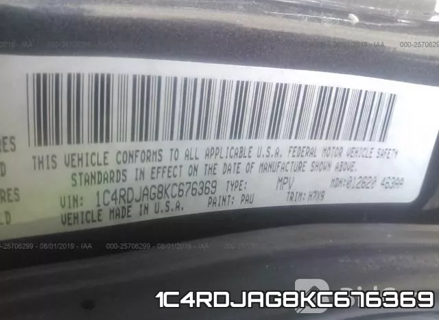 1C4RDJAG8KC676369 фото 10
