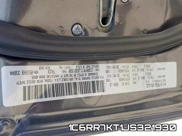 1C6RR7KT1JS321930 фото 2