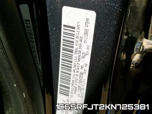 1C6SRFJT2KN725381 фото 2