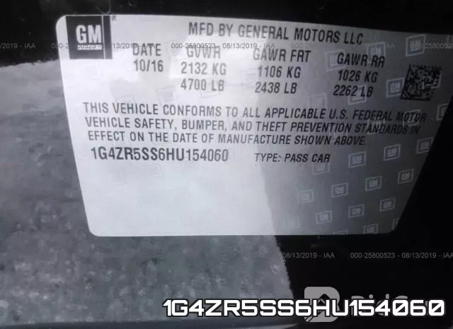 1G4ZR5SS6HU154060 фото 10
