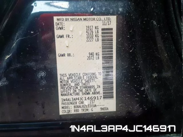 1N4AL3AP4JC146917 фото 2