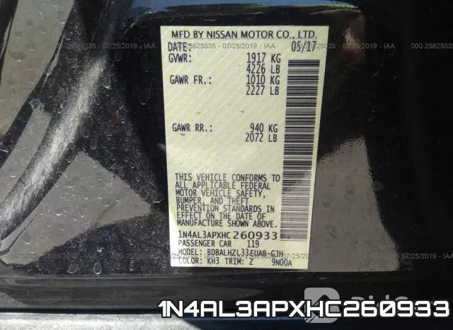 1N4AL3APXHC260933 фото 10