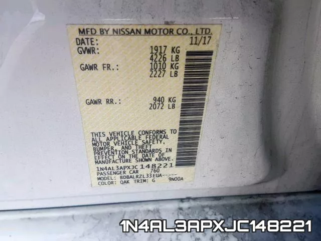 1N4AL3APXJC148221 фото 2