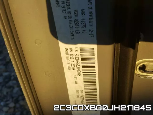 2C3CDXBG0JH217845 фото 2