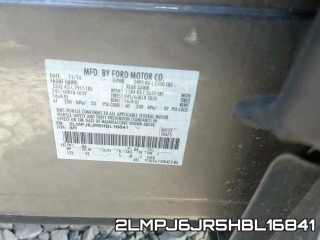 2LMPJ6JR5HBL16841 фото 2