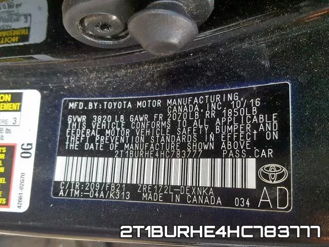 2T1BURHE4HC783777 фото 2