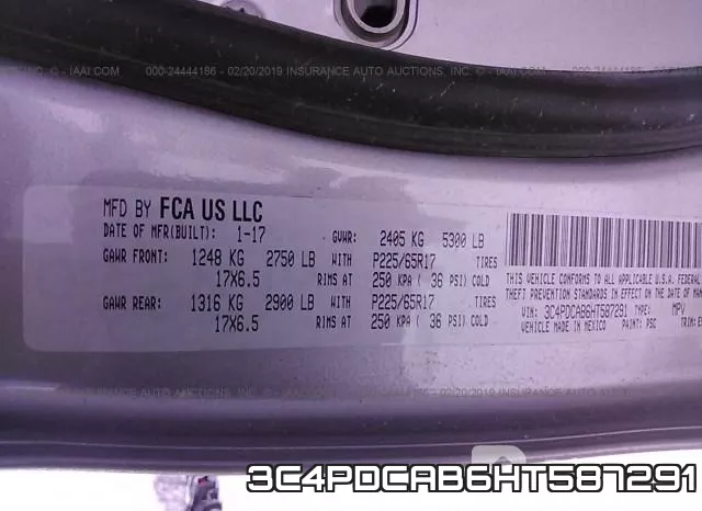 3C4PDCAB6HT587291 фото 10