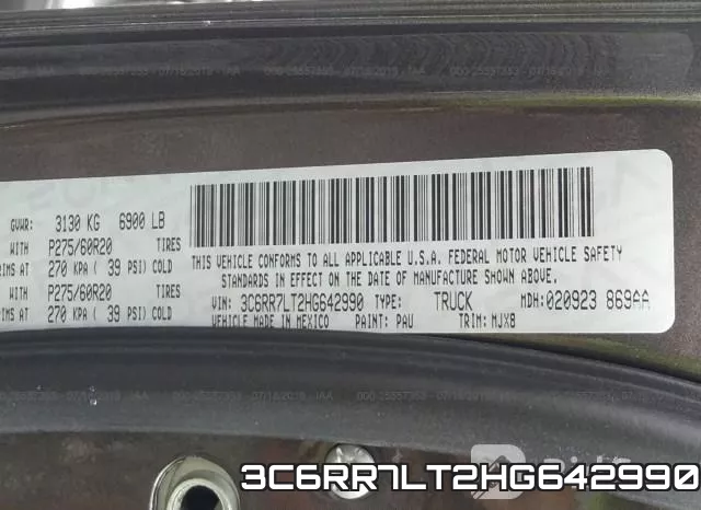 3C6RR7LT2HG642990 фото 10