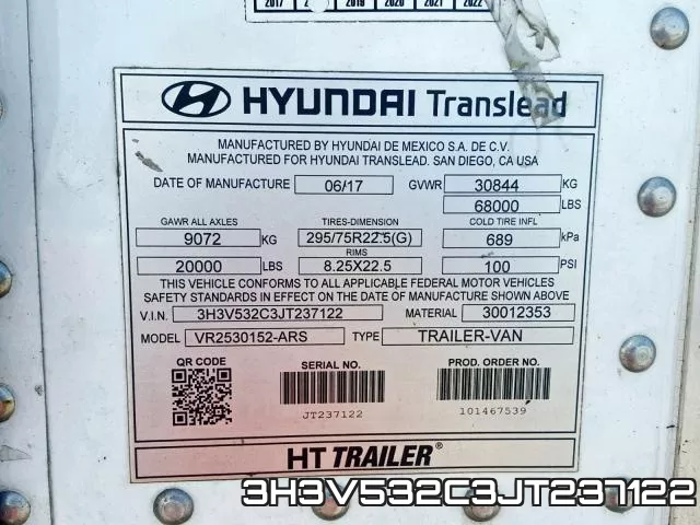 3H3V532C3JT237122 фото 2