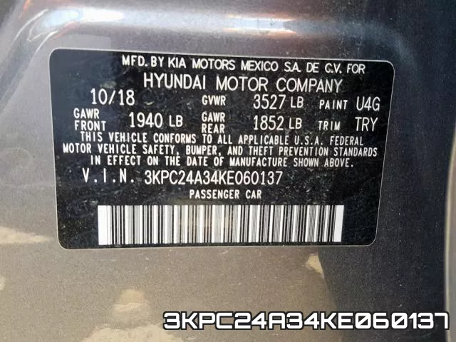 3KPC24A34KE060137 фото 2
