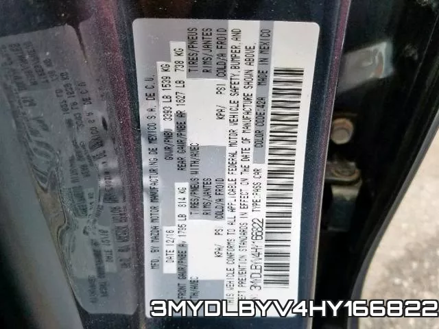3MYDLBYV4HY166822 фото 2