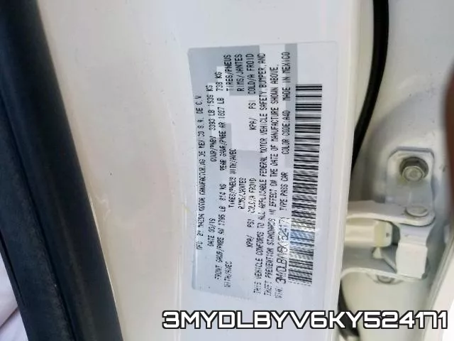 3MYDLBYV6KY524171 фото 2
