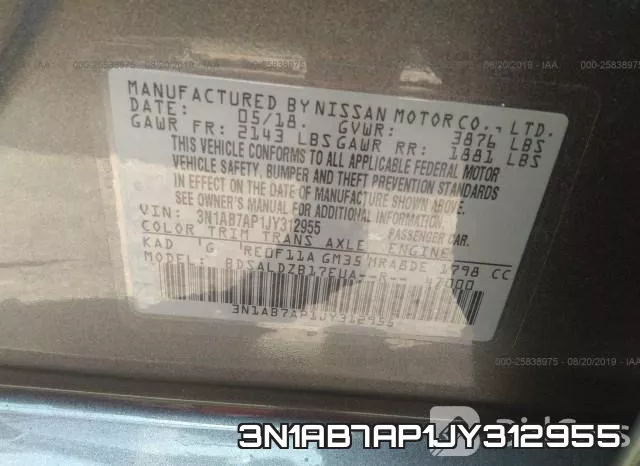 3N1AB7AP1JY312955 фото 10