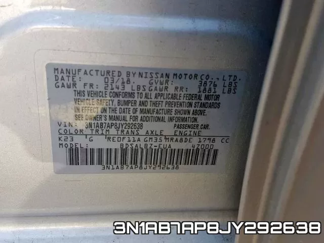 3N1AB7AP8JY292638 фото 2