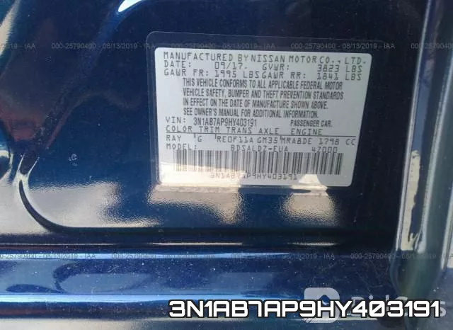 3N1AB7AP9HY403191 фото 10