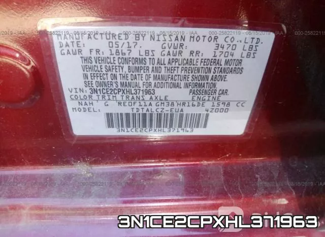 3N1CE2CPXHL371963 фото 10