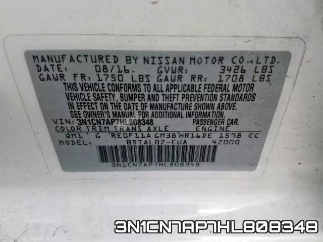 3N1CN7AP7HL808348 фото 2