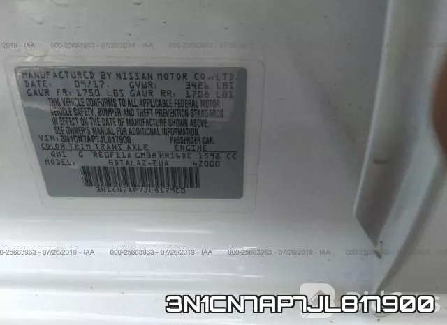 3N1CN7AP7JL817900 фото 10