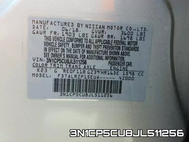 3N1CP5CU8JL511256 фото 2