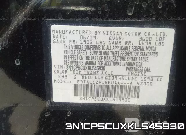 3N1CP5CUXKL545930 фото 10