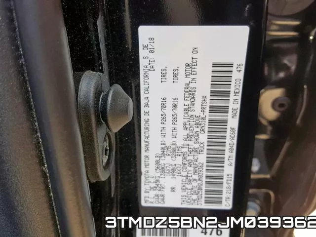 3TMDZ5BN2JM039362 фото 2