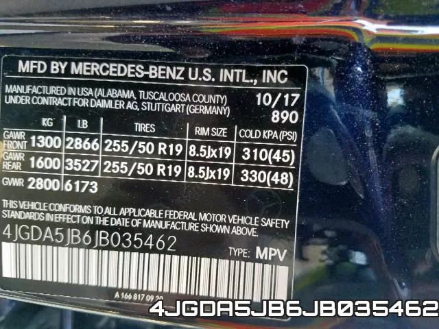 4JGDA5JB6JB035462 фото 2