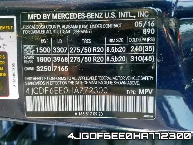 4JGDF6EE0HA772300 фото 2