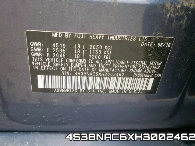 4S3BNAC6XH3002462 фото 2