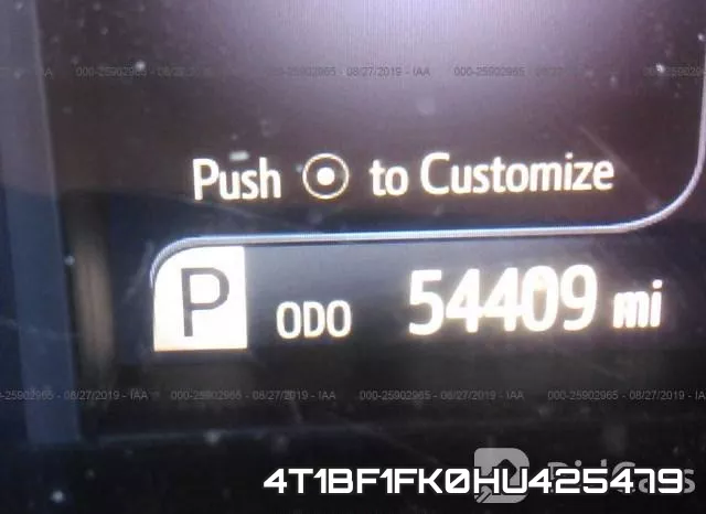 4T1BF1FK0HU425479 фото 8