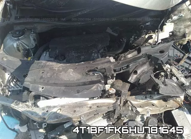 4T1BF1FK6HU781645 фото 2