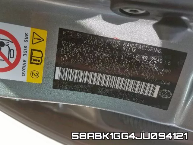 58ABK1GG4JU094121 фото 2