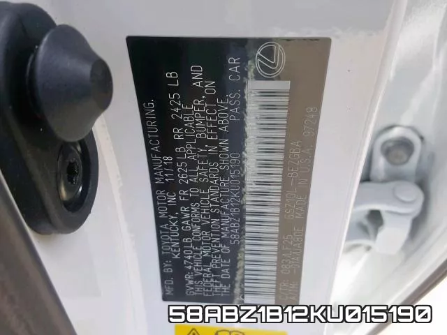 58ABZ1B12KU015190 фото 2