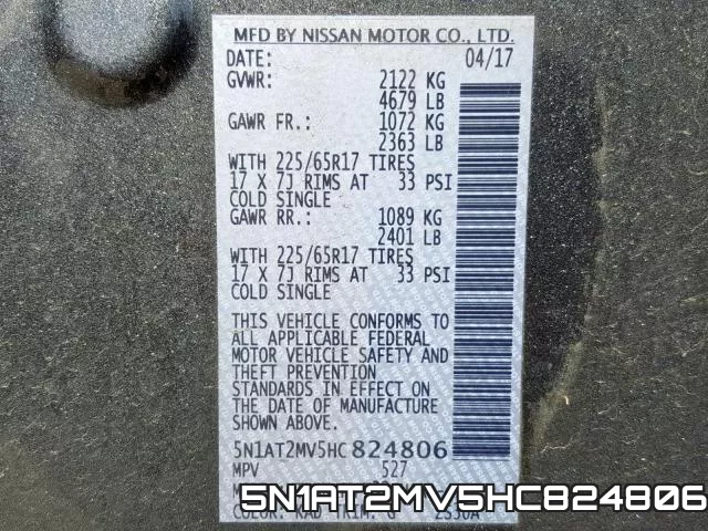 5N1AT2MV5HC824806 фото 2