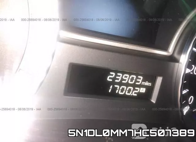 5N1DL0MM7HC507389 фото 8