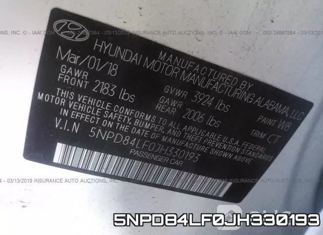 5NPD84LF0JH330193 фото 10