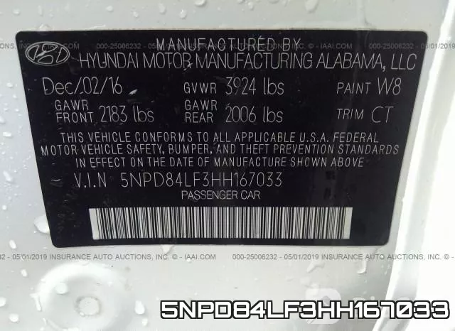 5NPD84LF3HH167033 фото 10