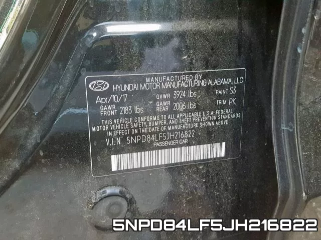 5NPD84LF5JH216822 фото 2