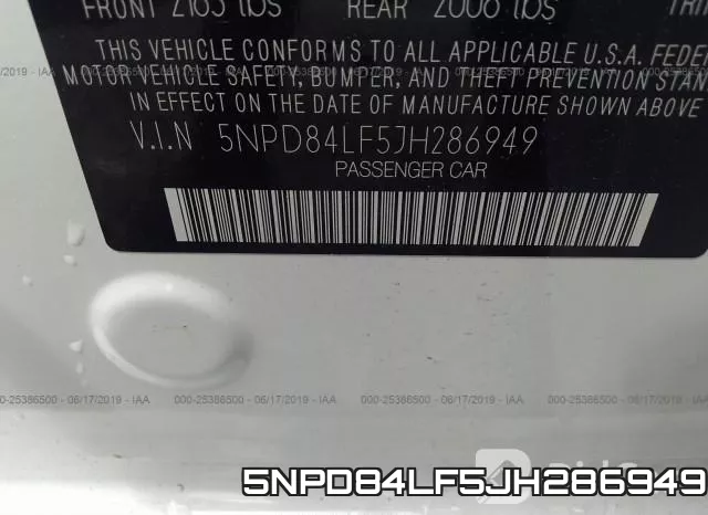 5NPD84LF5JH286949 фото 10